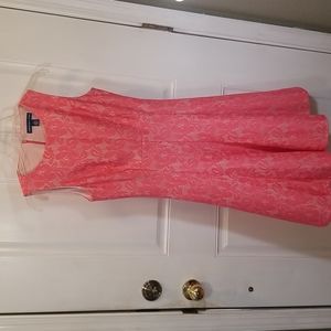 Pink Sleeveless A-lined Fit & Flare Dress Size 4